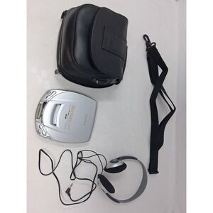Sony Disc-man Portable Compact Disc Cd Player D-E200 W/ Case&Accessories Works H
